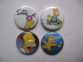 Simpsonovci, Bart Simpson, Homer Simpson,  odznak 25mm cena za 1ks 
